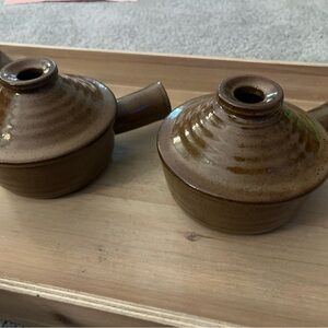 Stoneware Soup Bowls with Vented Lids